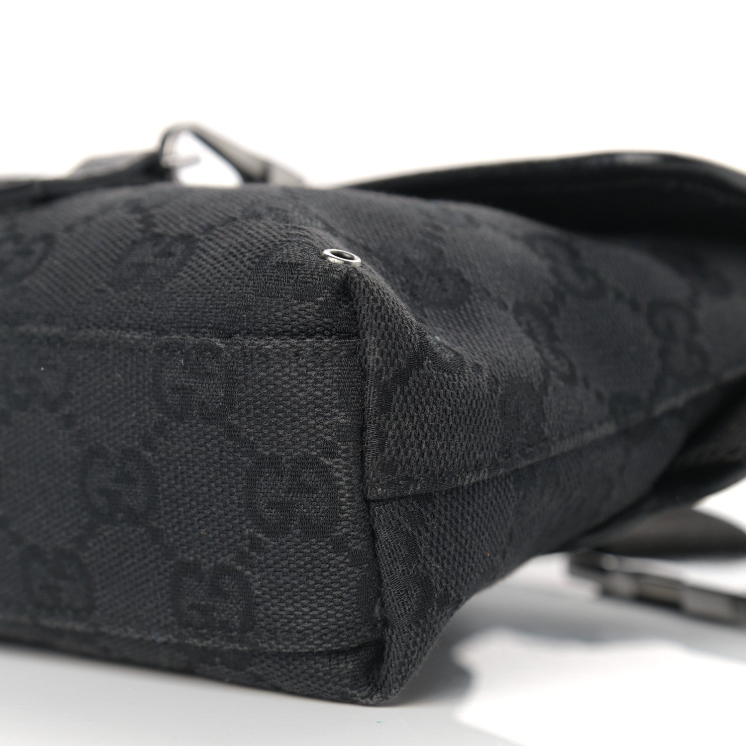 Gucci GG Monogram Web Flight Belt Bag Black 9 of 10