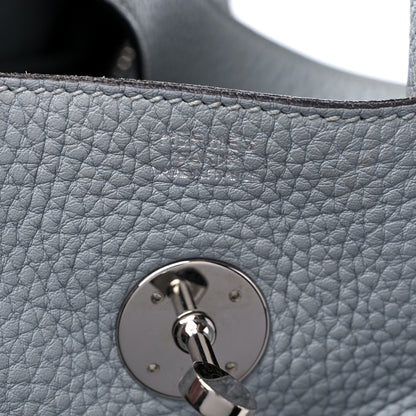 Hermes Taurillon Clemence Lindy 30 Bleu Glacier 5 of 12