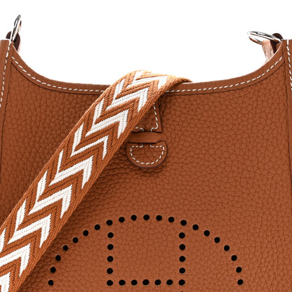 Hermes Taurillon Maurice Amazone Evelyne TPM Gold White 7 of 11