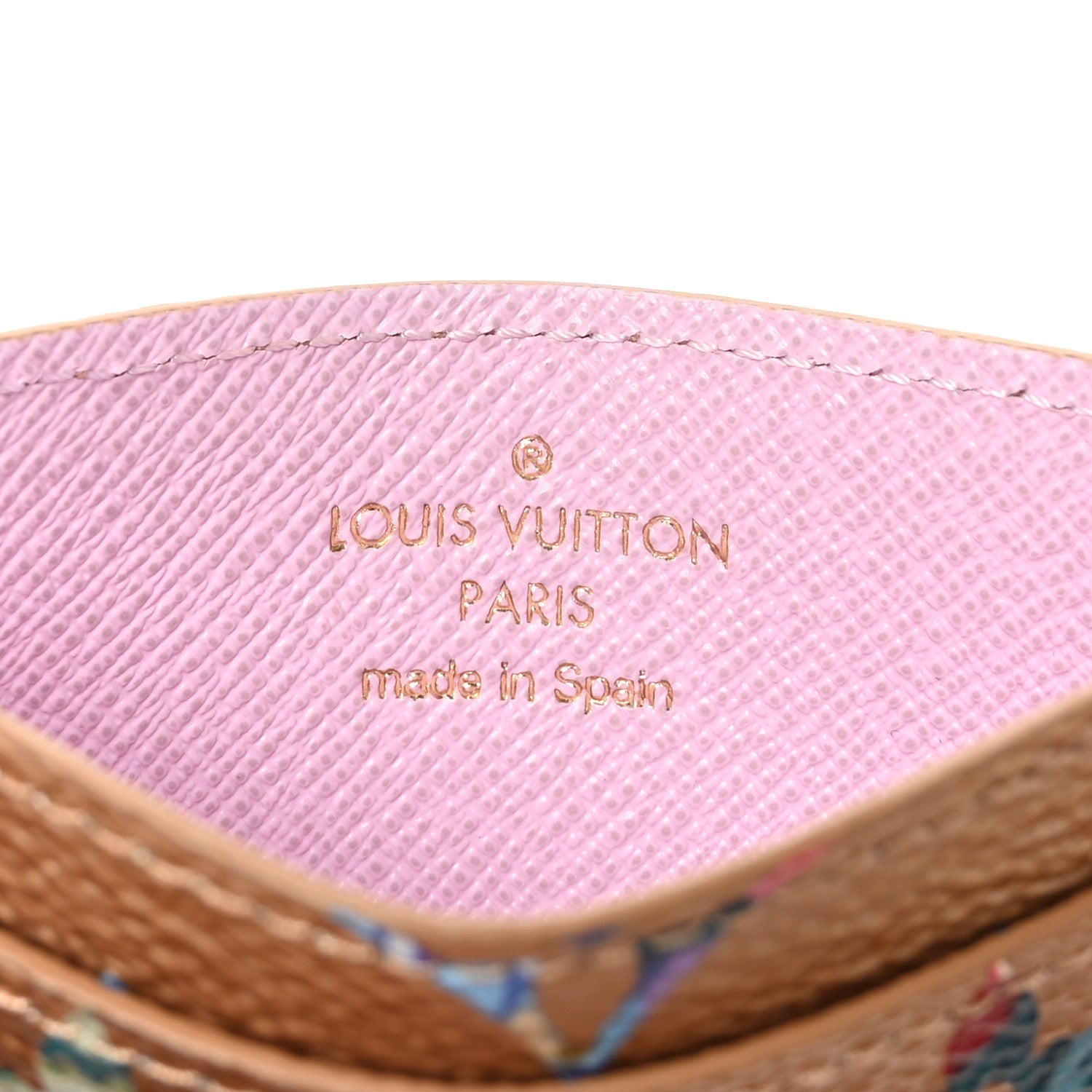 Louis Vuitton Metallic Monogram LV Garden Card Holder Gold 1783120