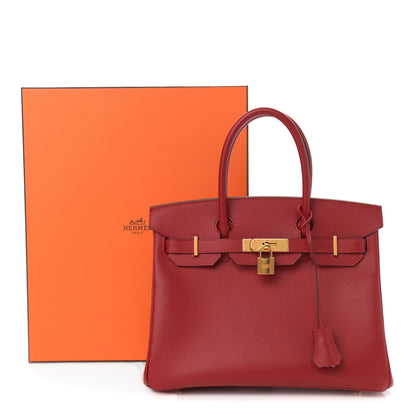Hermes Epsom Birkin 30 Rouge Casaque 11 of 11