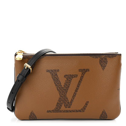 Louis Vuitton Reverse Monogram Giant Double Zip Pochette 1 of 11