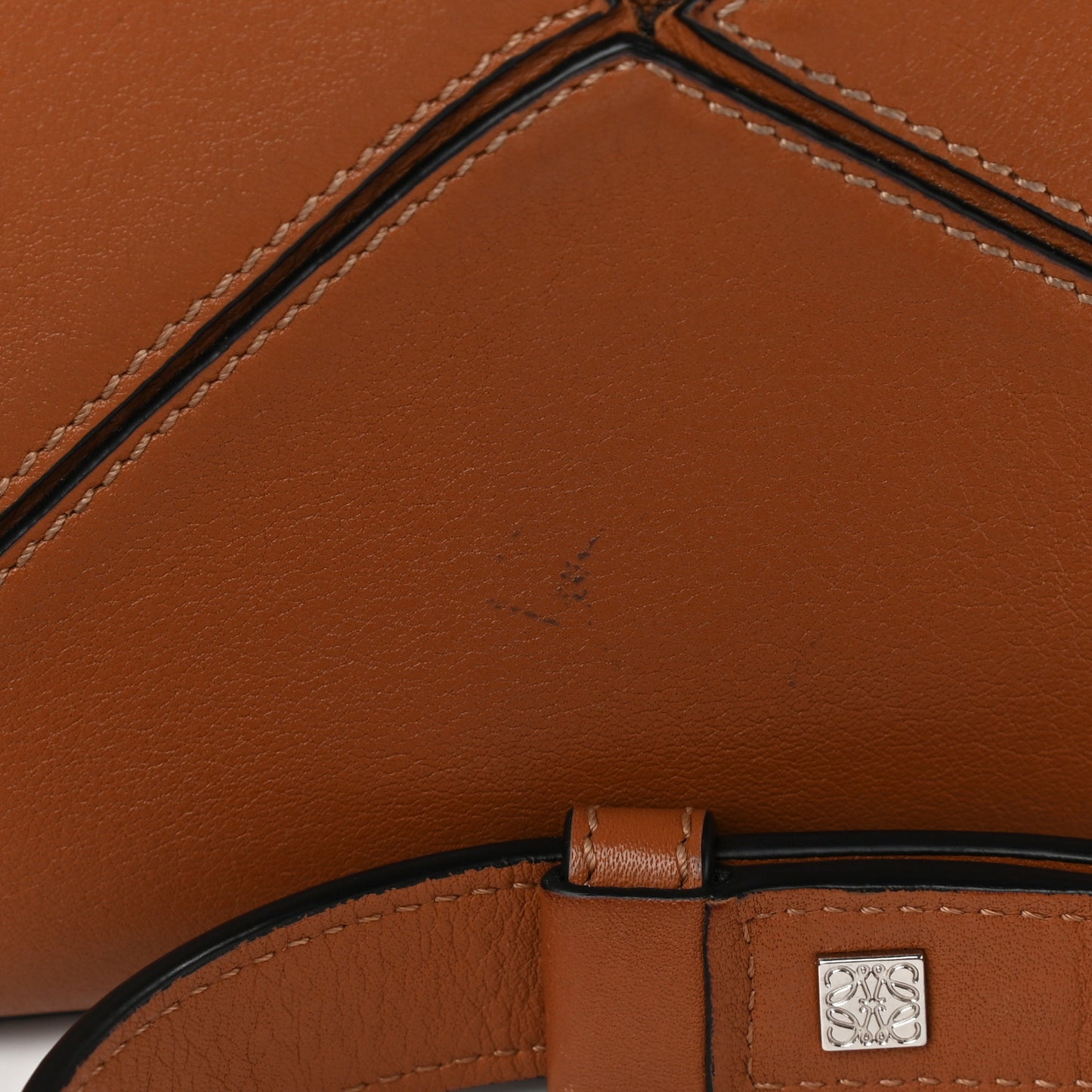 Calfskin Small Puzzle Bag Tan