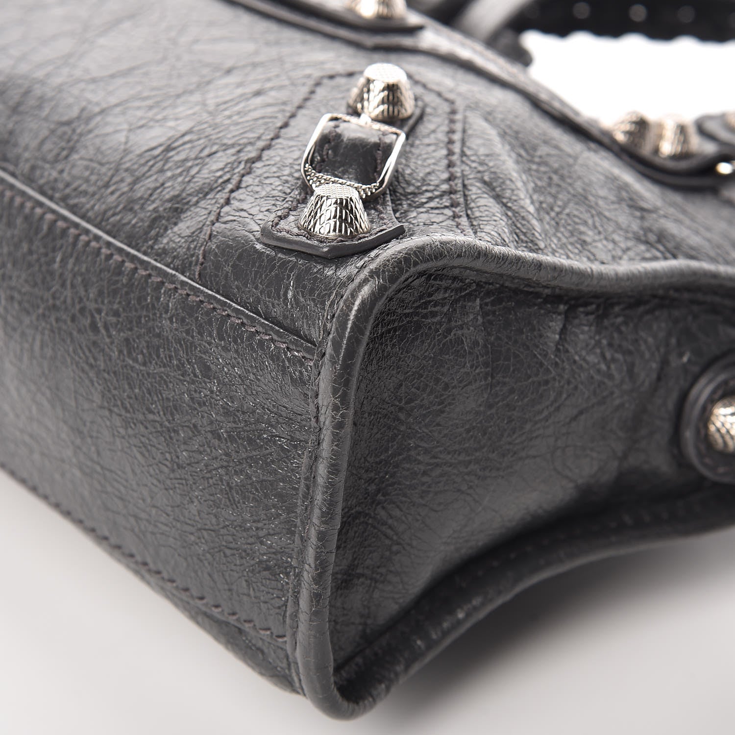 Balenciaga Agneau Giant 12 Silver Hardware Mini City Gris Fossile 12 of 13