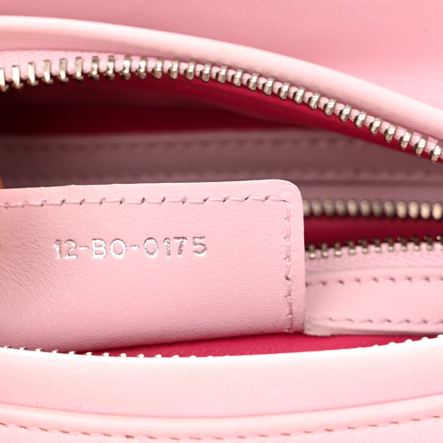 Calfskin Patent Embroidered Valentines Day Heart Medium Lady Dior Pink Multicolor