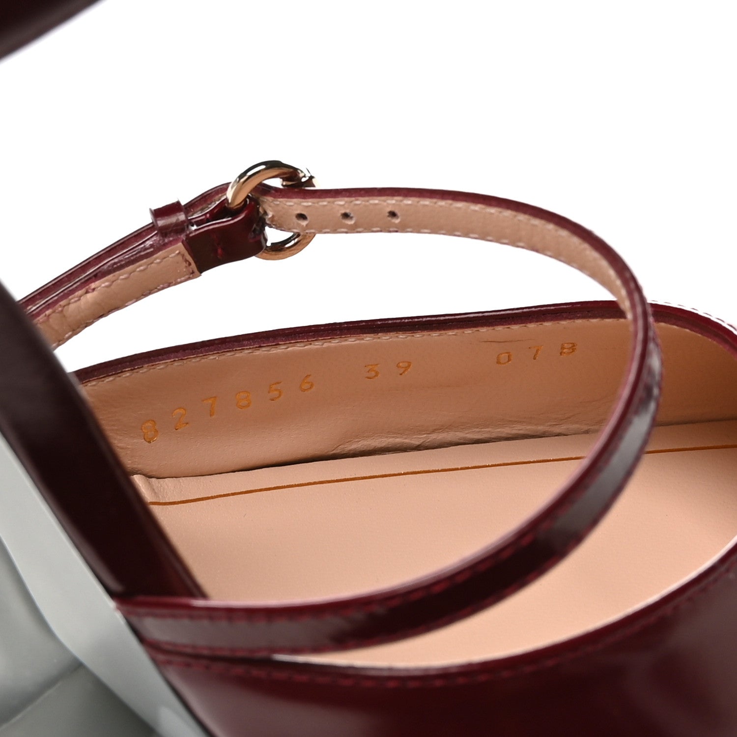 Gucci Regent Calfskin Wedge Mules 39 Rosso Ancora 8 of 9