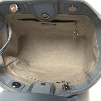 Chanel Mixed Fibers Medium Deauville Tote Light Blue 6 of 12