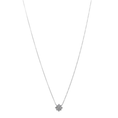 Tiffany Platinum Diamond Enchant Flower Pendant Necklace 1 of 7