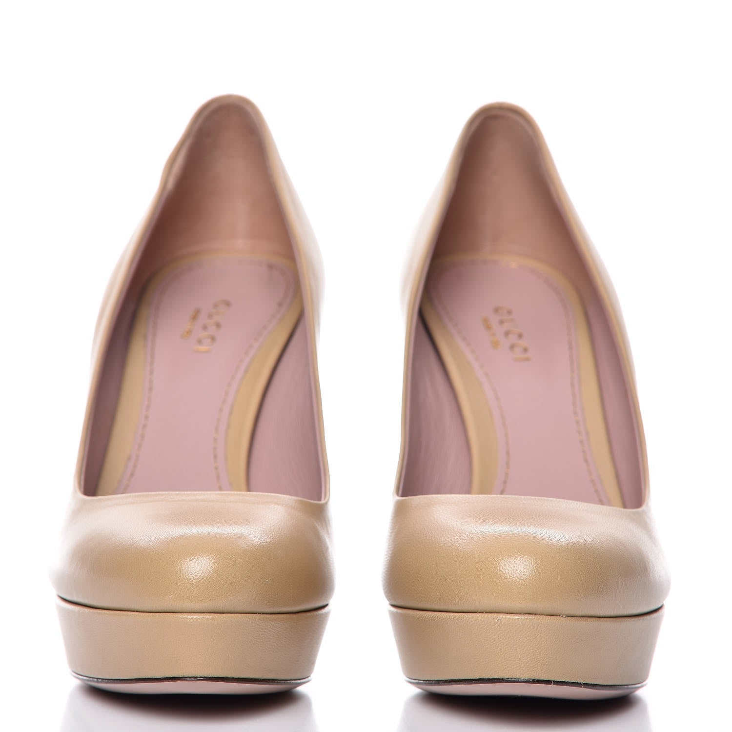 Gucci Nappa Betty Platform High Heel Pumps 36 Cream 2 of 14