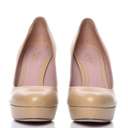 Gucci Nappa Betty Platform High Heel Pumps 36 Cream 2 of 14