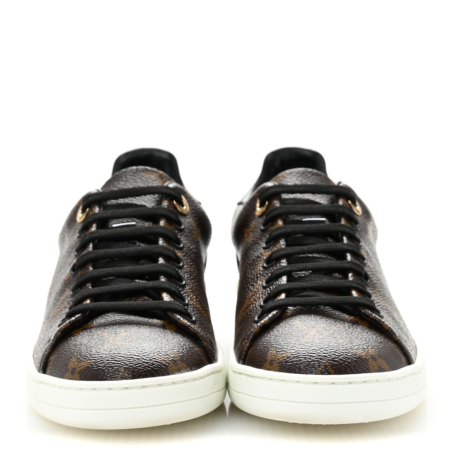 Louis Vuitton Patent Monogram Frontrow Sneakers 37.5 3 of 11