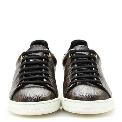 Louis Vuitton Patent Monogram Frontrow Sneakers 37.5 3 of 11