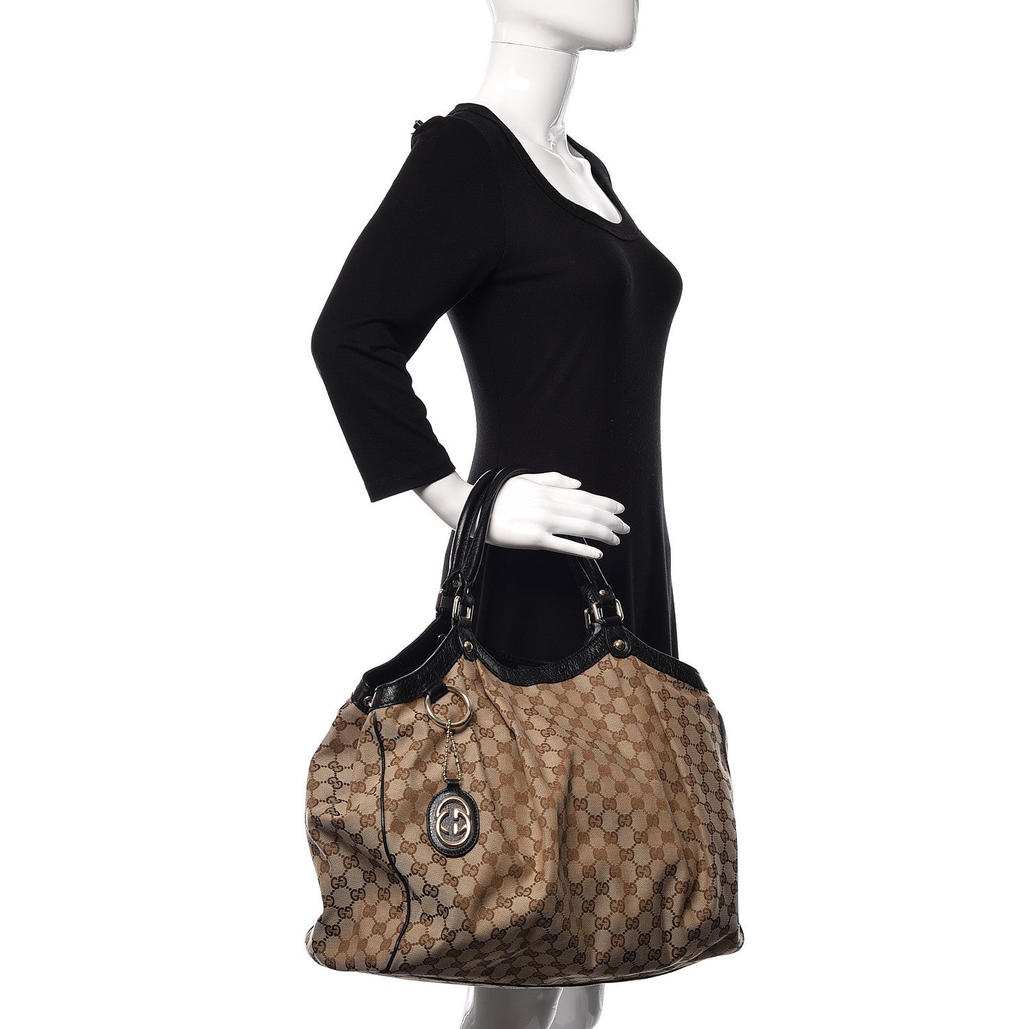 Gucci Monogram Large Sukey Tote Dark Brown 2 of 14