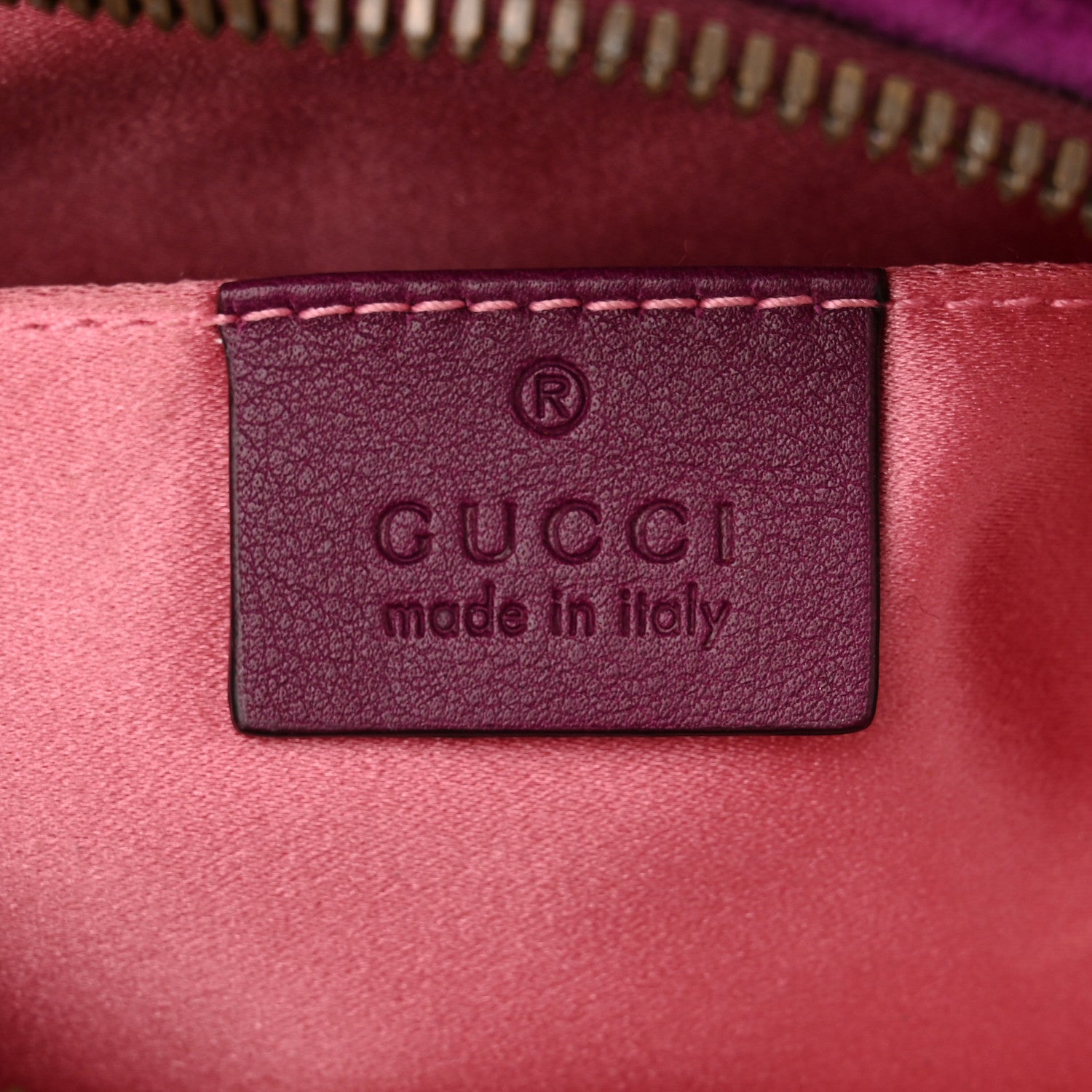 Gucci Velvet Matelasse GG Marmont Belt Bag 85 34 Violet Cyclamen 6 of 13
