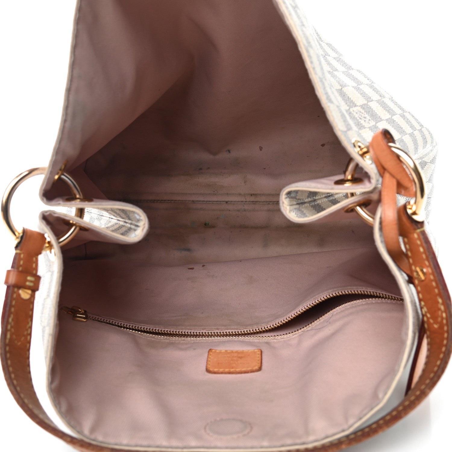 Louis Vuitton Damier Azur Graceful MM Rose Ballerine 5 of 12