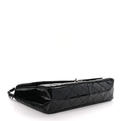 Chanel Patent Quilted Jumbo Diagonal CC Flap Black 4 of 11