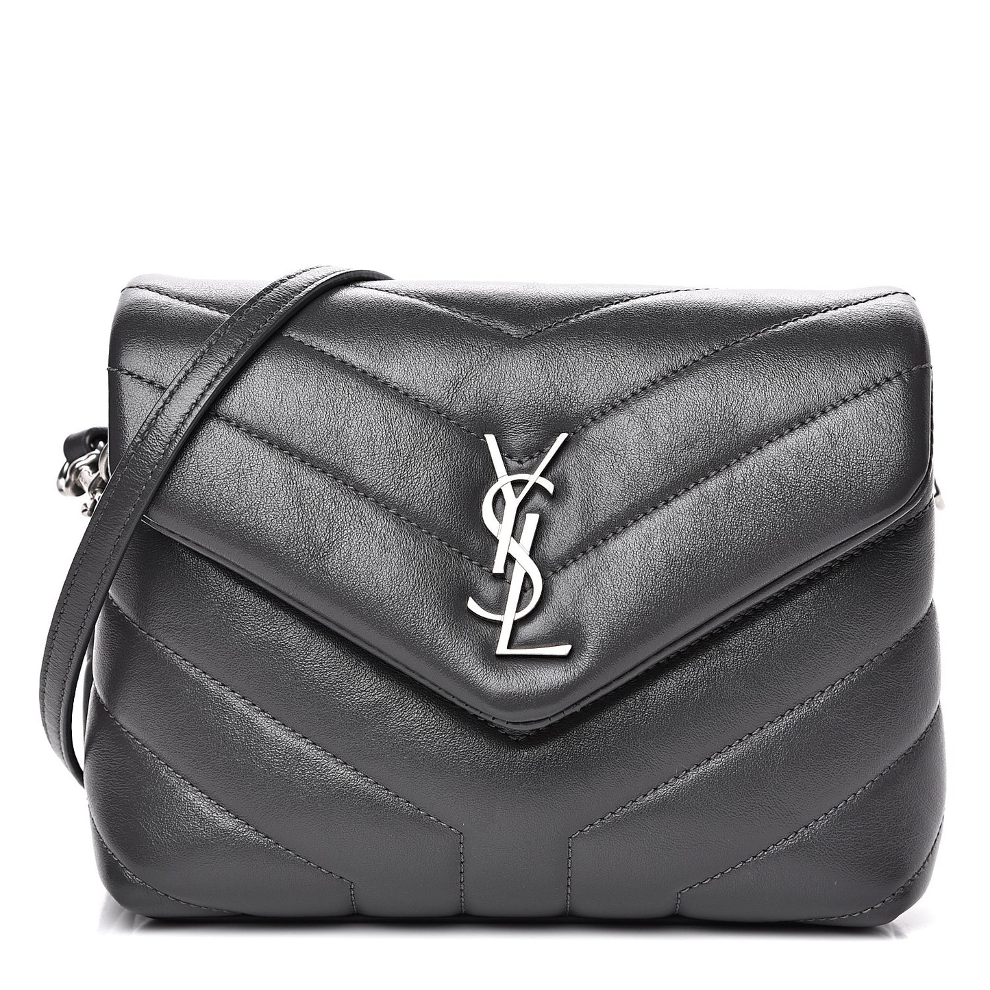 Calfskin Y Quilted Monogram Toy Loulou Crossbody Bag Storm