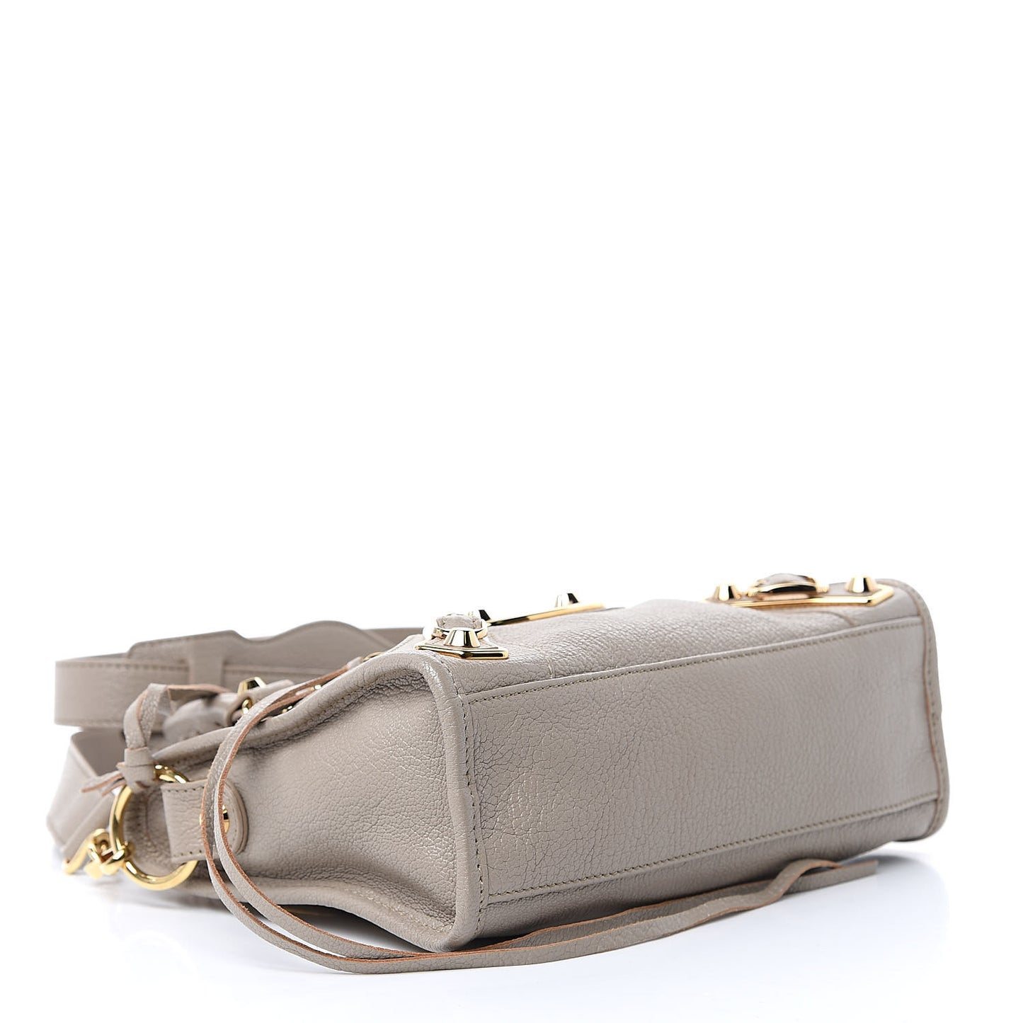 Chevre Gold Metallic Edge Hardware Mini City Beige Dune Argille