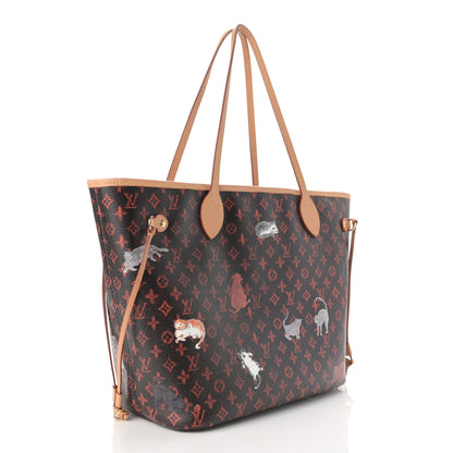 Louis Vuitton Catogram Neverfull MM Marron 3 of 12