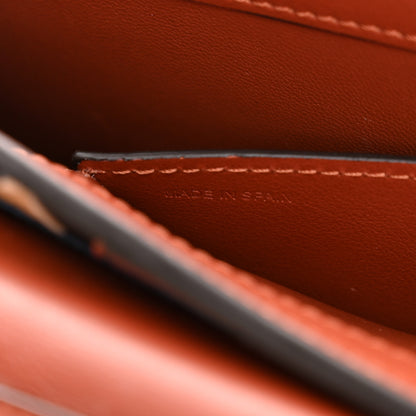 Chloe Calfskin Patchwork Alphabet Clutch On Chain Sepia Brown 8 of 13