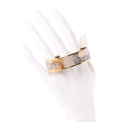 Hermes Enamel Printed Wide Bracelet 65 2 of 5