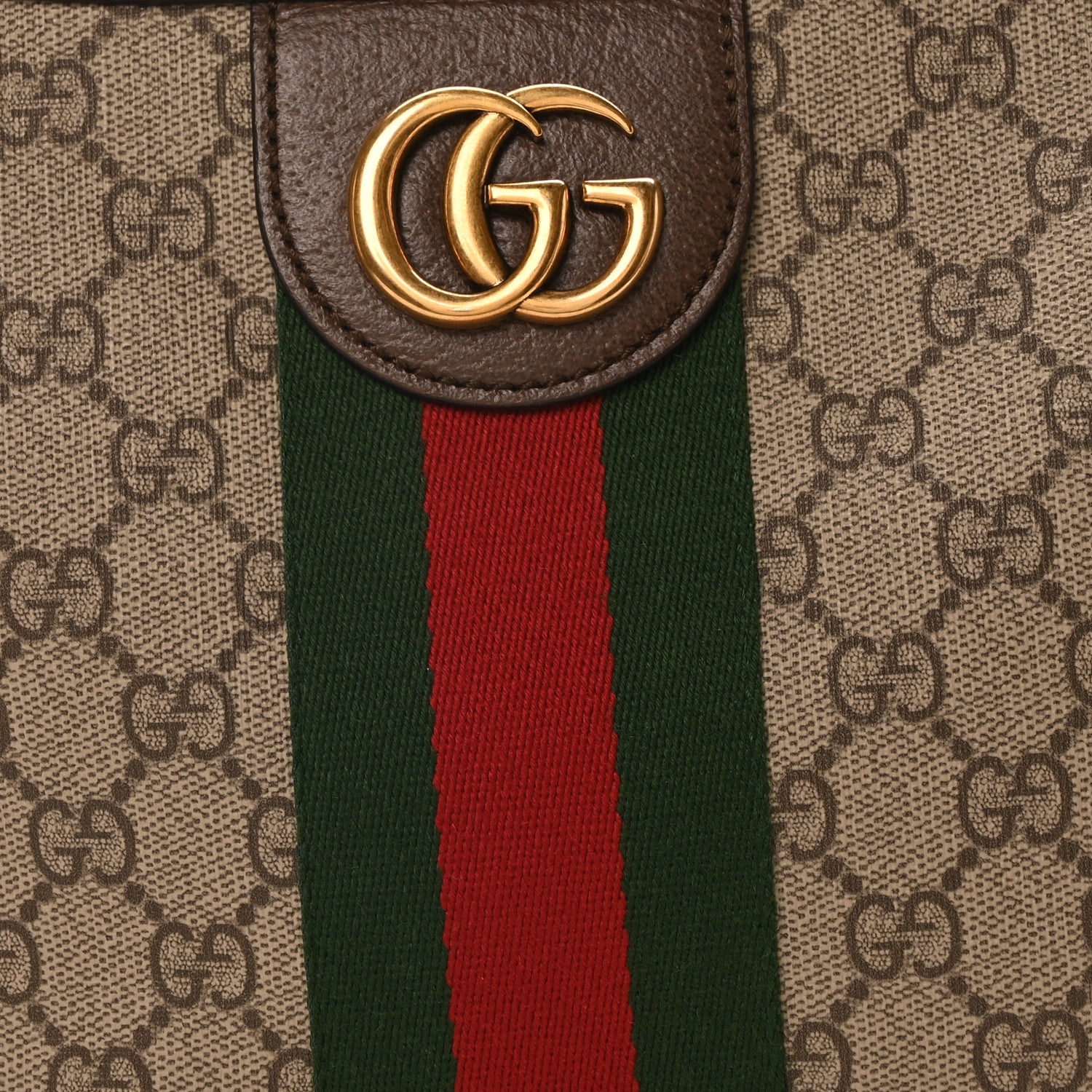 Gucci GG Supreme Monogram Web Small Ophidia Half Moon Hobo Brown 7 of 10