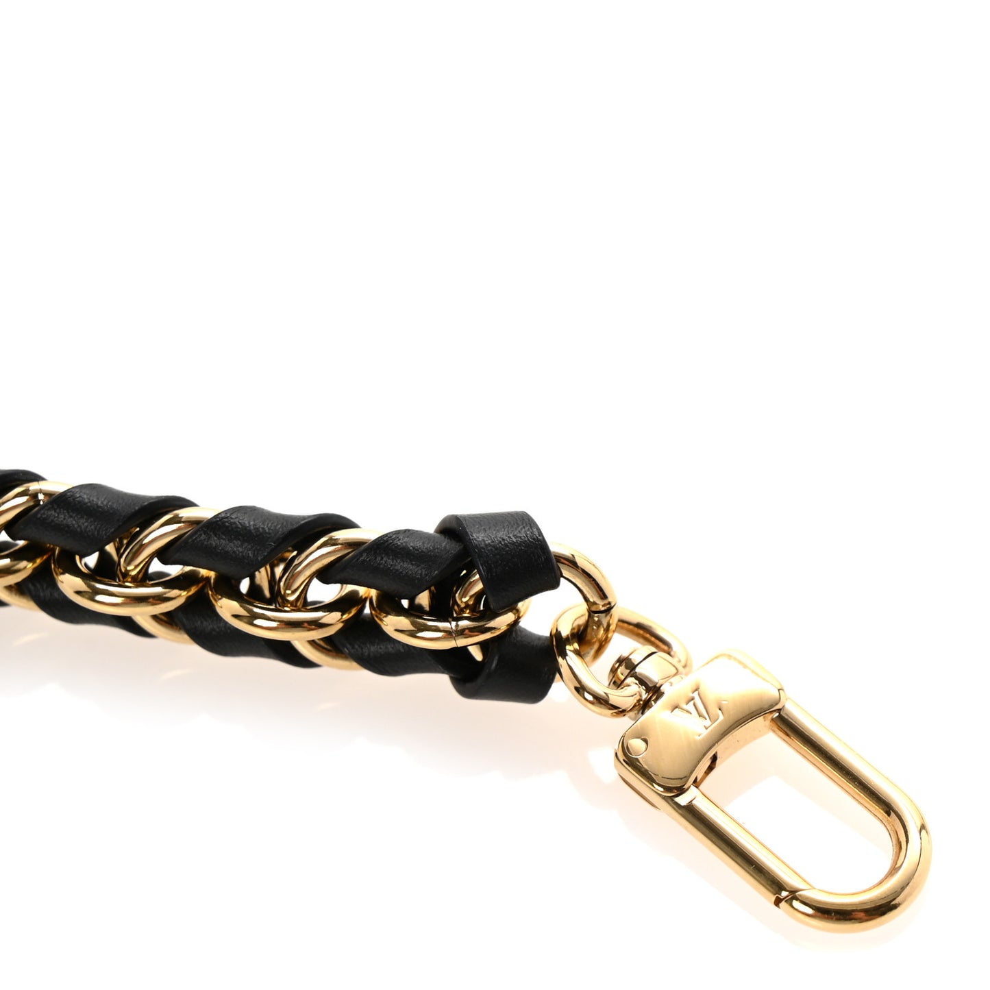 Calfskin Multi Pochette Chain Shoulder Strap Black Gold