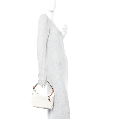 Loewe Jacquard Anagram Calfskin Small Cubi Bag Ecru Tan 2 of 11