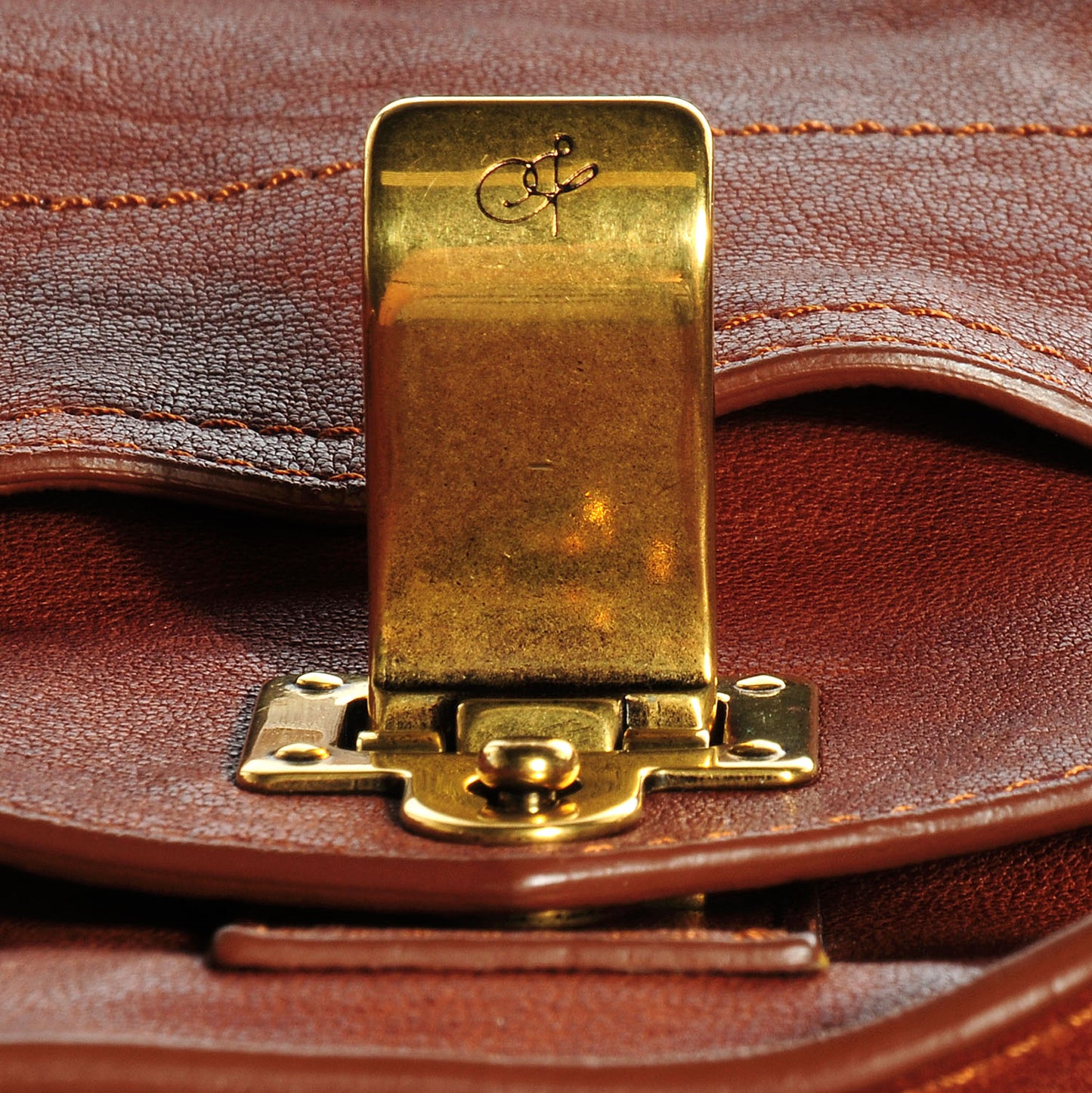 Lambskin PS1 Medium Satchel Saddle