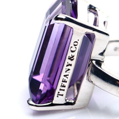 Tiffany Sterling Silver Amethyst Sparklers Cocktail Ring 47 4 4 of 6