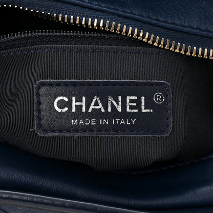 Chanel Aged Calfskin Quilted Small Gabrielle Hobo Navy 6 of 12