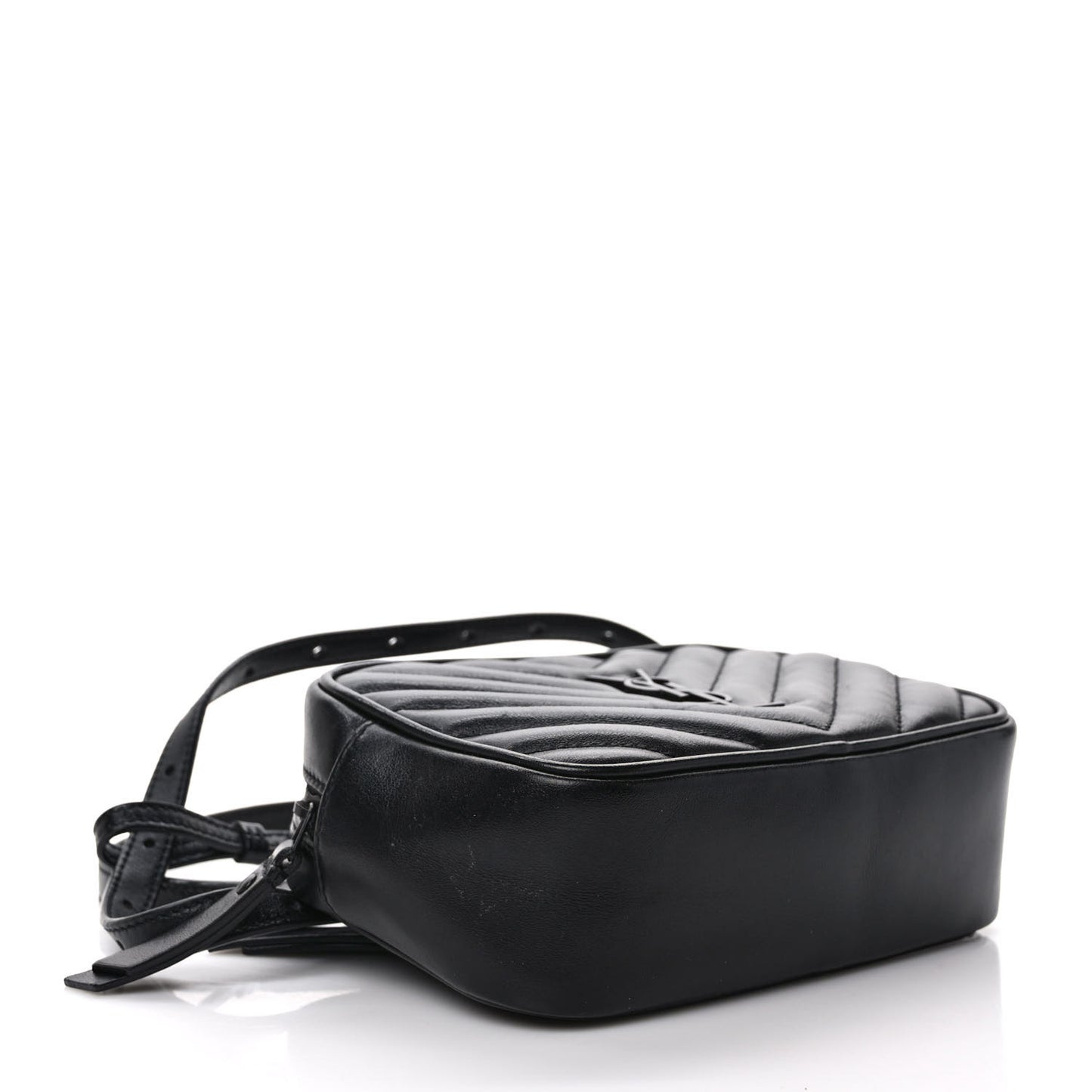 Calfskin Matelasse Monogram Lou Belt Bag Black