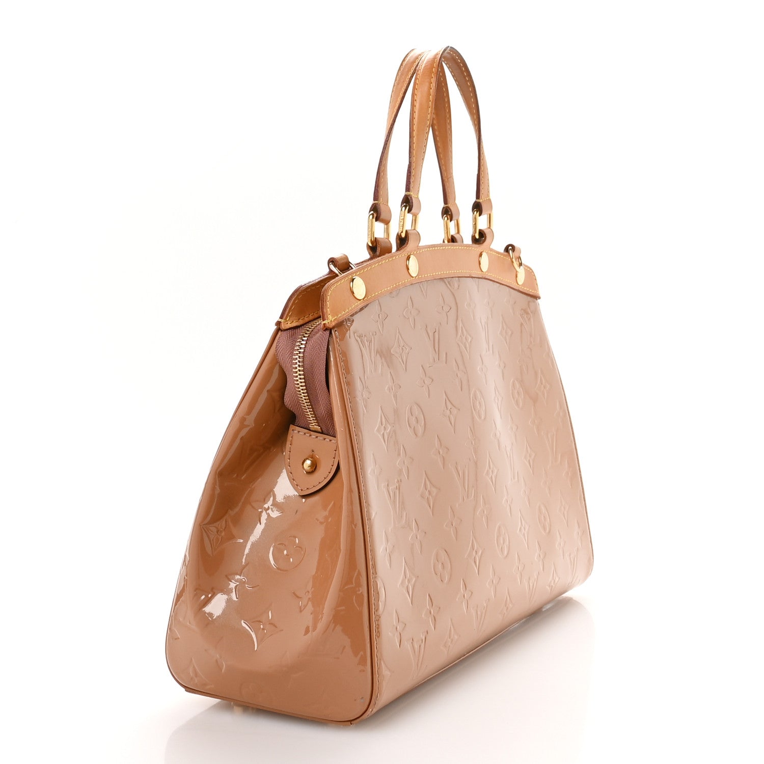 Louis Vuitton Vernis Brea MM Rose Velours 3 of 11