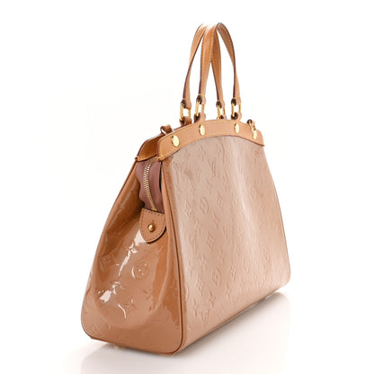 Louis Vuitton Vernis Brea MM Rose Velours 3 of 11
