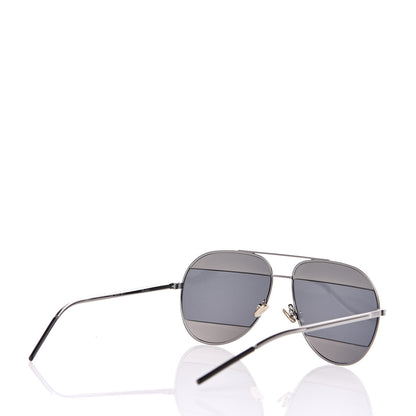 Christian Dior Split 1 Aviator Sunglasses Silver 4 of 7