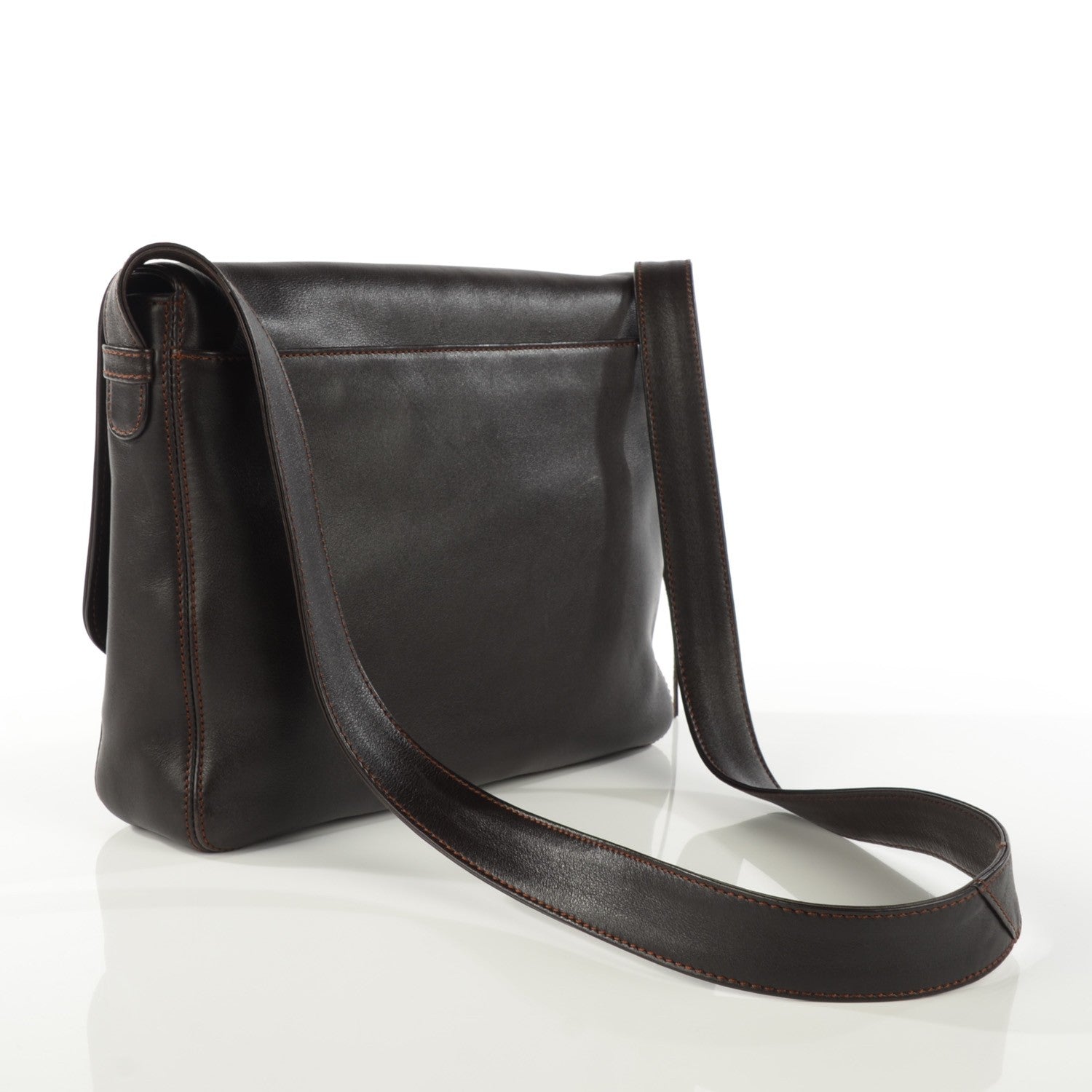 Chanel Lambskin CC Tassel Shoulder Flap Bag Brown 3 of 7