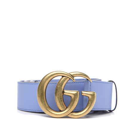 Gucci Calfskin Double G 40mm Belt 105 42 Clear Sky Blue 1 of 4