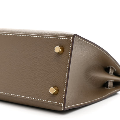 Hermes Epsom Kelly Sellier 25 Etoupe 10 of 11