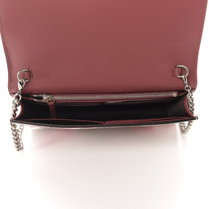 Gucci GG Supreme Monogram Blooms Chain Wallet Beige Multicolor Dry Rose 5 of 11