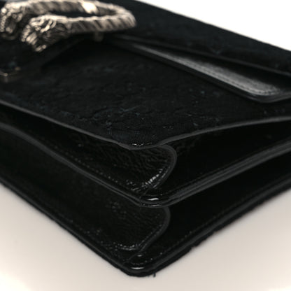 Gucci Velvet GG Monogram Small Dionysus Shoulder Bag Black 9 of 10