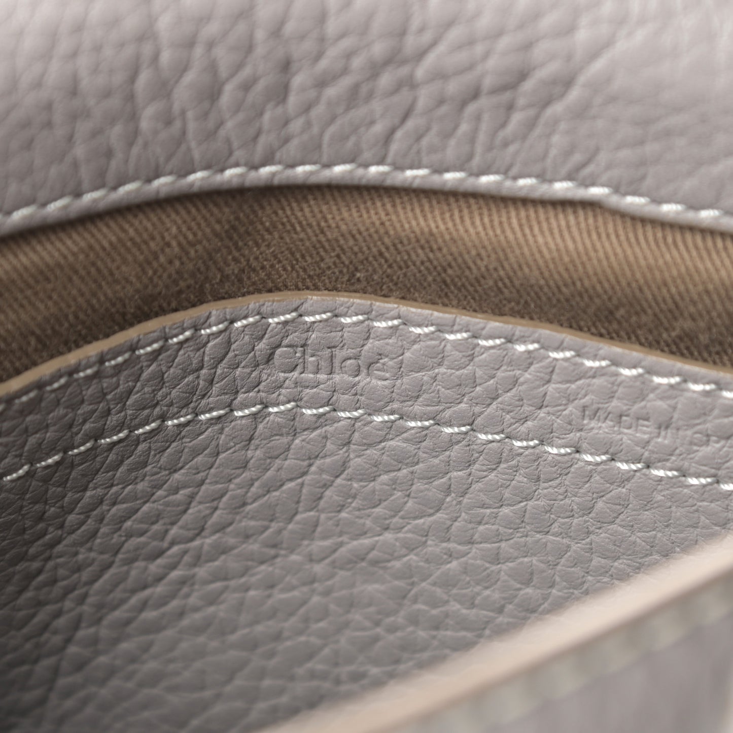 Calfskin Mini Marcie Round Crossbody Bag Cashmere Grey