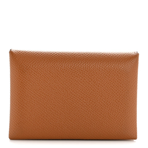 Epsom Calvi Duo Card Case Gold