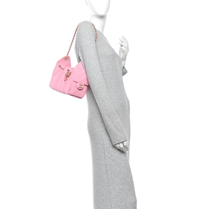 Chanel Caviar Quilted Mini Chanel 25 Handbag Pink 2 of 11