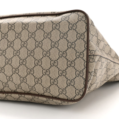 Gucci Soft GG Supreme Monogram Courrier Medium Crossbody Tote Beige New Acero 10 of 16