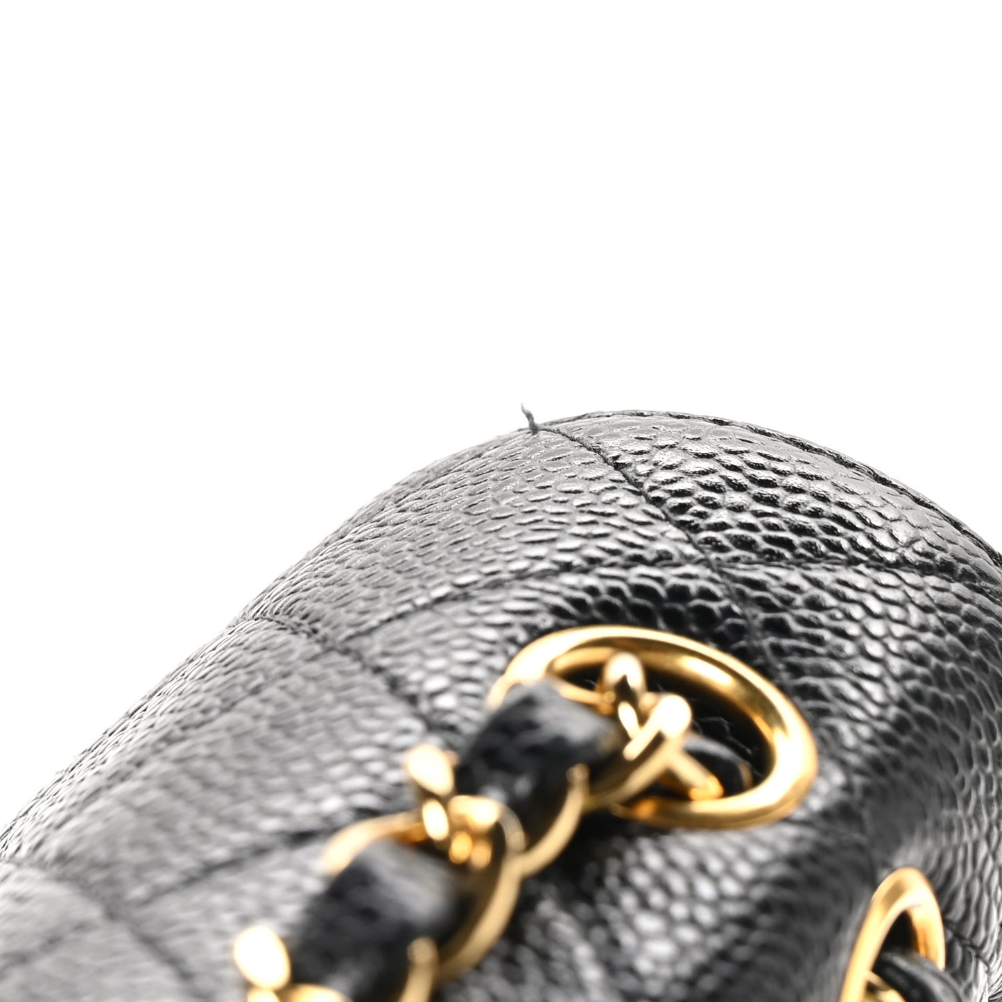 Caviar Quilted Small Double Flap Black