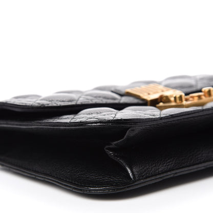 Christian Dior Lambskin Cannage Large Dioraddict Flap J’Adior Strap Black 6 of 10