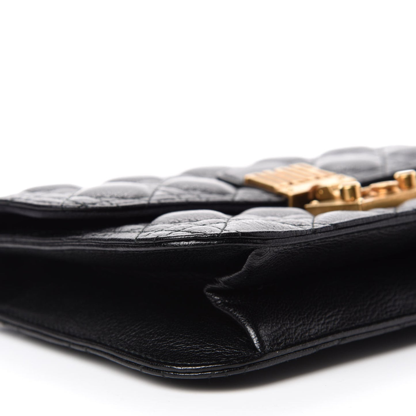 Lambskin Cannage Large Dioraddict Flap J’Adior Strap Black
