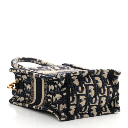Christian Dior Oblique Mini Book Tote Phone Bag Blue 4 of 11