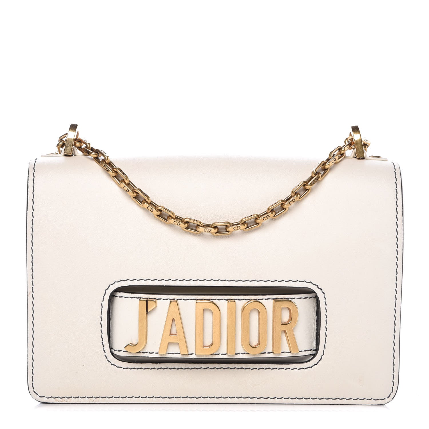 Christian Dior Calfskin J'Adior Chain Flap Bag Off White 1 of 13