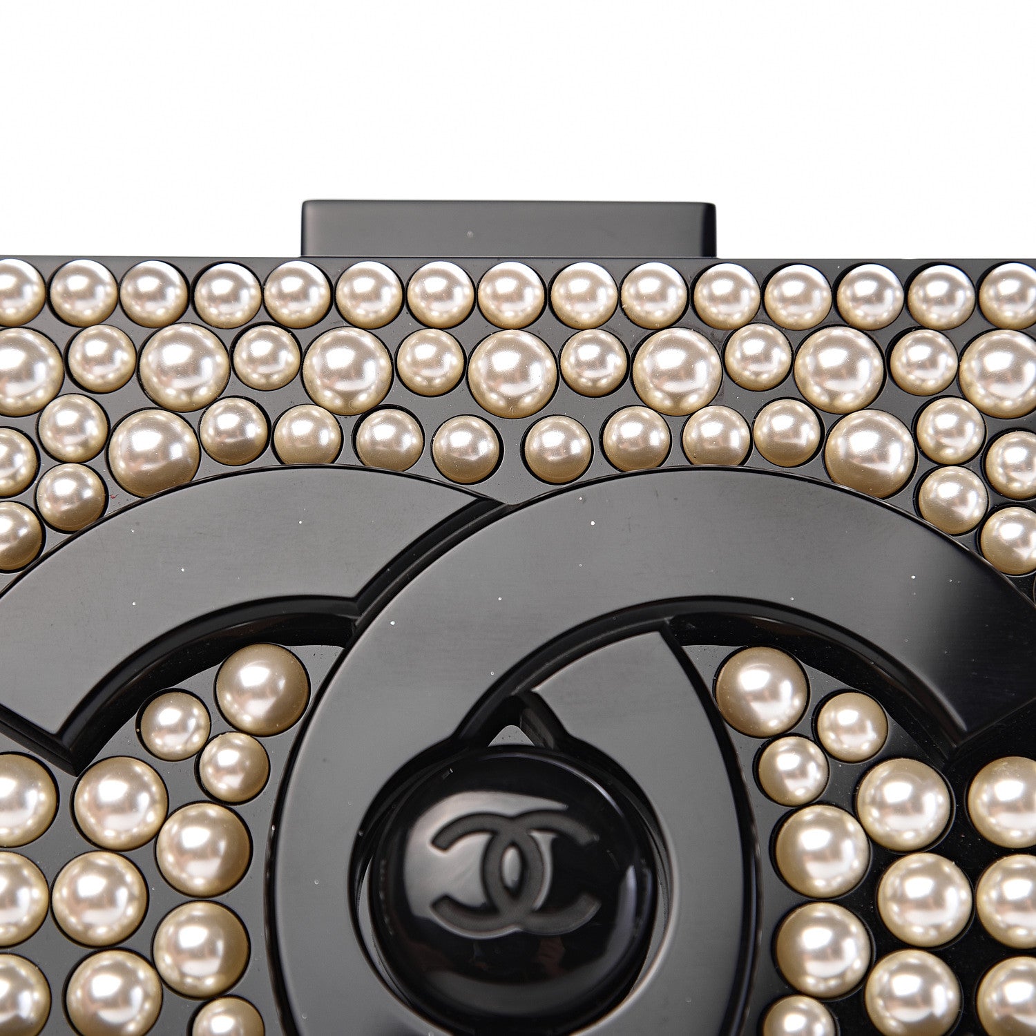 Chanel Pearl Boy Brick Lego Clutch Black 14 of 17